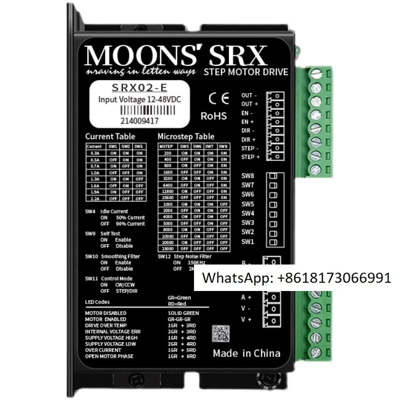 Moons Mingzhi 42/57/86 Stepper Motor Driver DC AM23 Motor SRX04 Driver Control Board