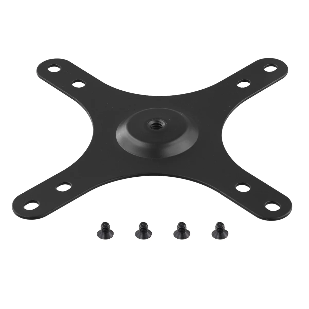 ABQR Portable Monitor Mounting Bracket Plate 1/4 Inch Screw Hole to 100x100mm 75x75mm, Screw Set Wall Mount Holder