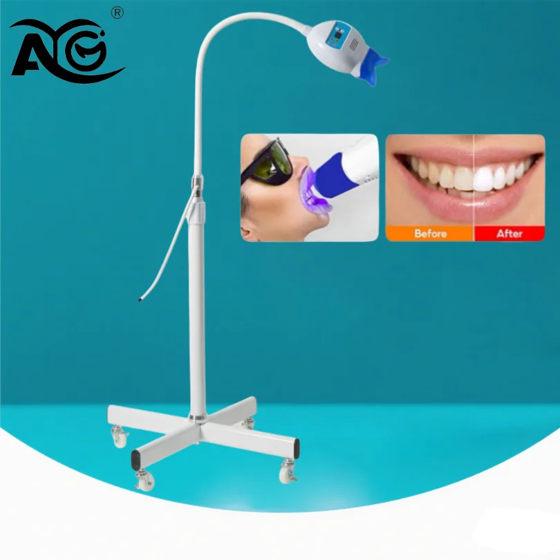 

AG 40W Dental Laboratory Equipment Tooth Whitening Lamp 8 LED 1 Color/3 Color Light Bulb Dentistry Teeth Bleaching Accelerator