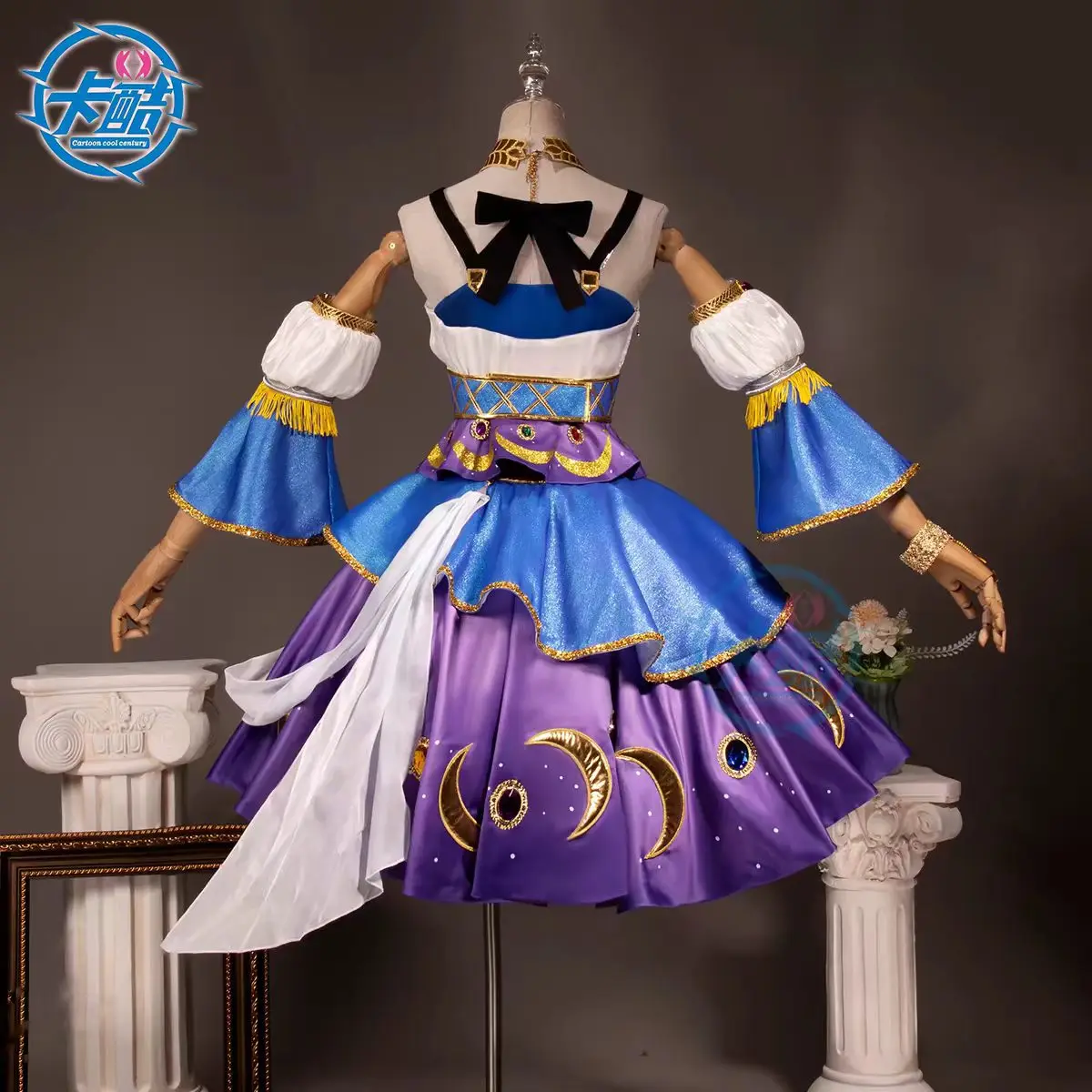 

Role Play Aikatsu! Anime Kanzaki Mitsuki Cosplay A School Idol With THE Virgo Singing Clothes With Purple Wig Cosplay Costume