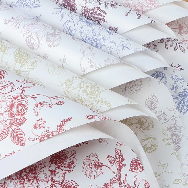 

Painting Art Waterproof Decorative Paper Printing Flower Shop Floral Gift Bouquet Packaging Flower Paper Gift Special Pack Paper