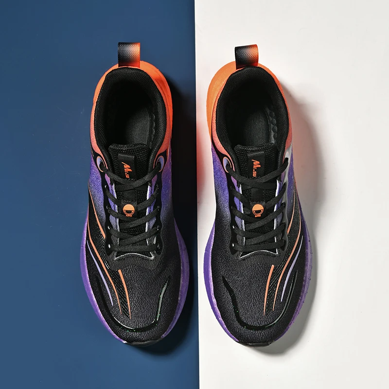 Wysokiej jakości Unisex maraton buty do biegania męskie kobiety buty sportowe do joggingu miękka poduszka trampki modne buty treningowe odblaskowe