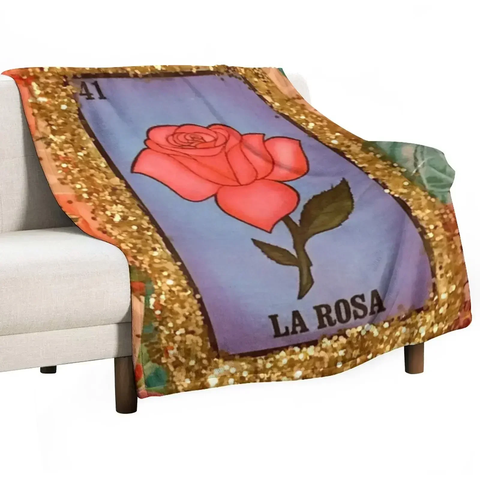 

Mexican Bingo La Rosa Throw Blanket Soft Plush Plaid Hairys Sofa Throw Kid'S Blankets