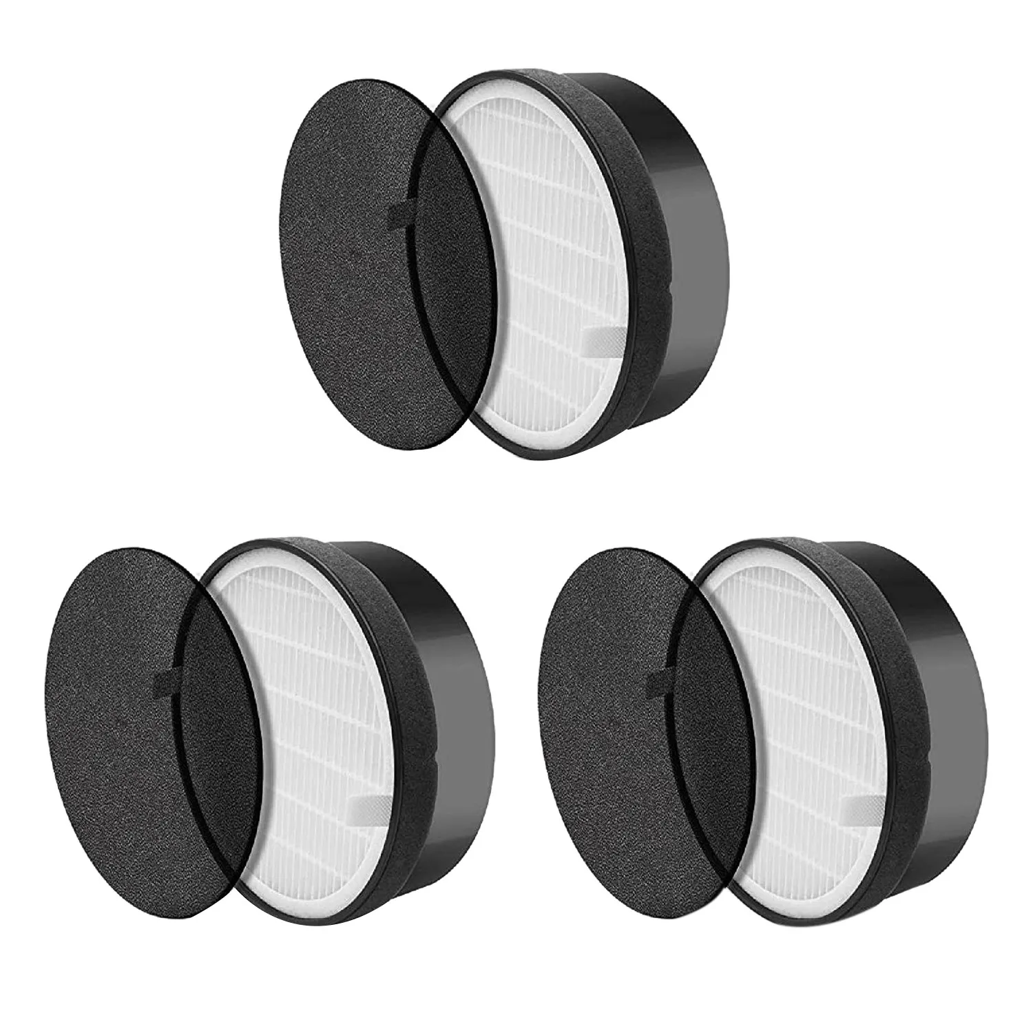 Фильтр из трех частей для очистителя воздуха Levoit LV-H132 LV-H132-RF, настоящий HEPA и комплект фильтров с активированным углем