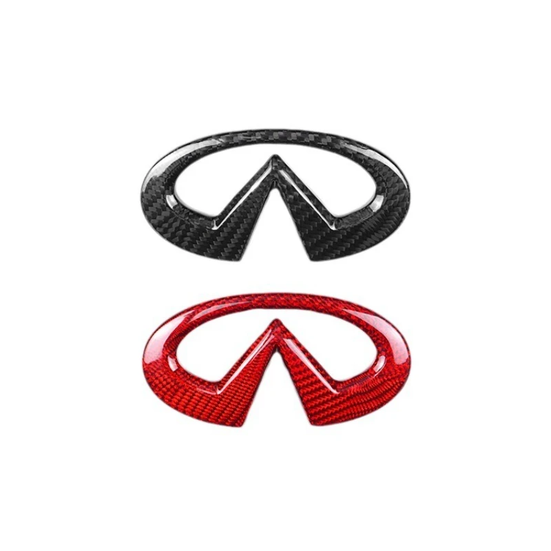

Suitable for Nissan Infiniti Q50L carbon fiber front car logo sticker dry carbon label exterior decoration