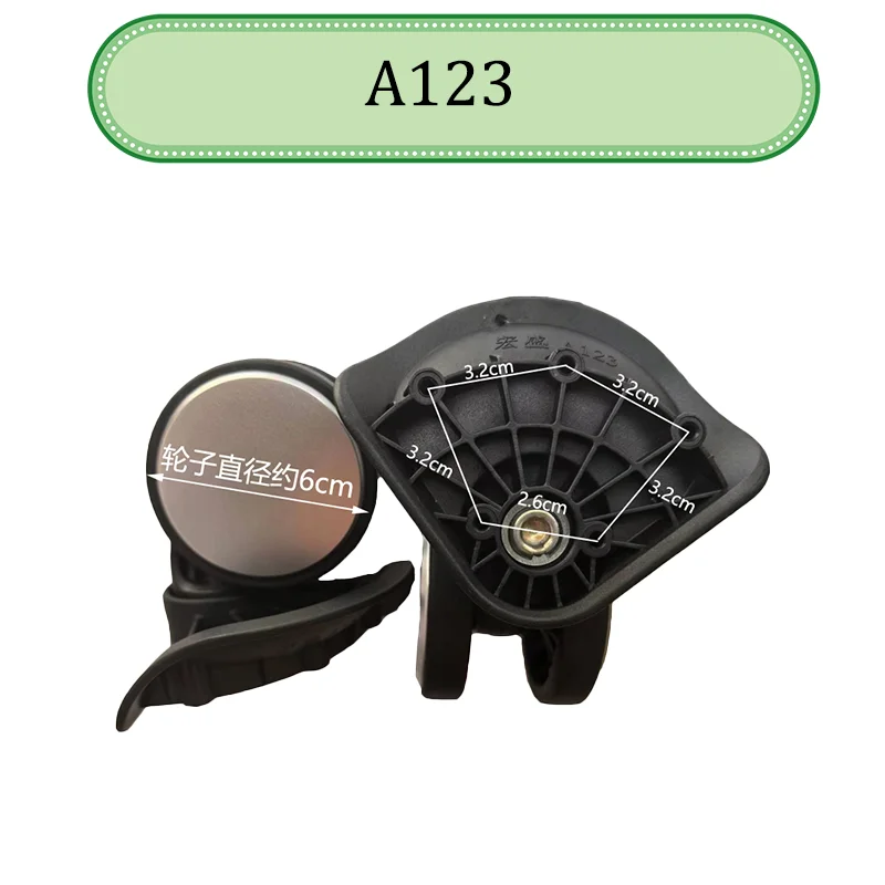 For HOSHENG A123 Lnstallation Kit Luggage Wheel Replacement 360° Silent Self-Rotating Wheels Simple  (2 Sets / 4 Sets)