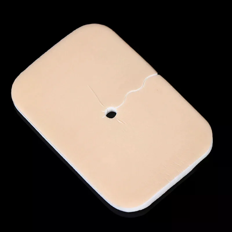 Tracheostomy Pad Soft Pvc Serrated Opening Surgical Tracheostomy Fixation Pad For Patients Catheter Fixing Pad Device