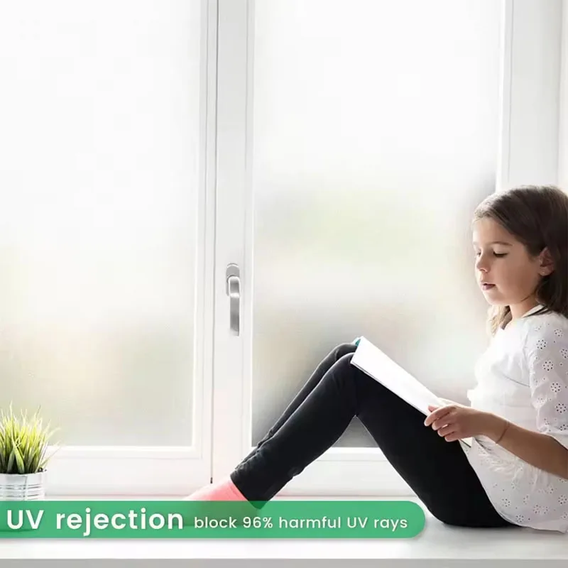 نافذة الخصوصية فيلم شريط لاصق ثابت خلفية ملصق العزل الحراري الأشعة فوق البنفسجية مقاومة الحمام متاح متجمد غير مرئية #6