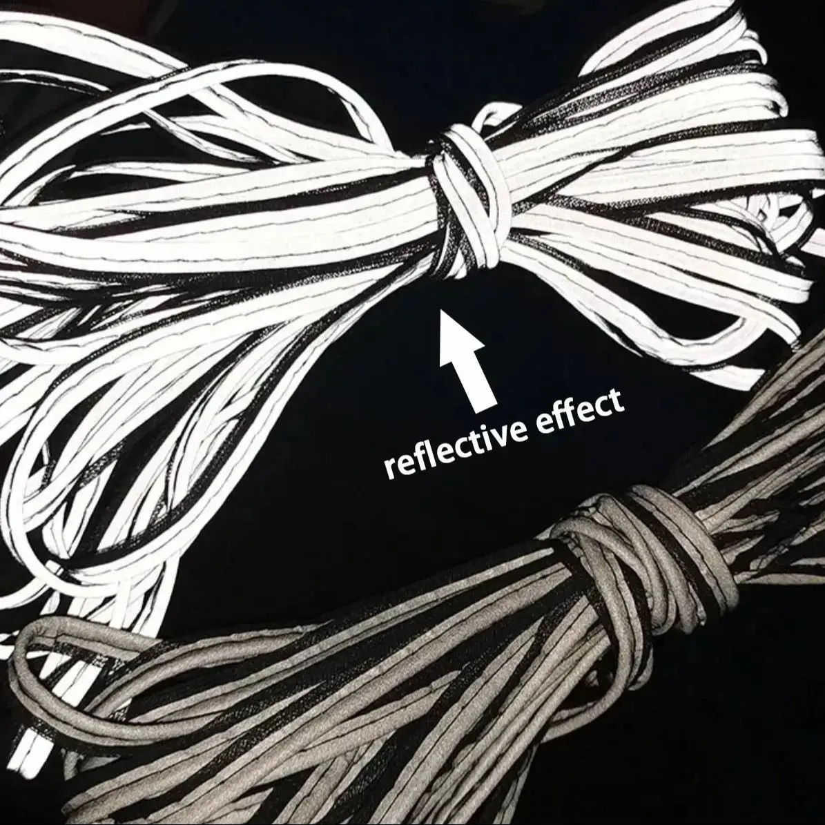 100 Yards High Reflective Fabric Piping Ribbon with white edge braid trim tape for sewn on clothing, bags ,shoes