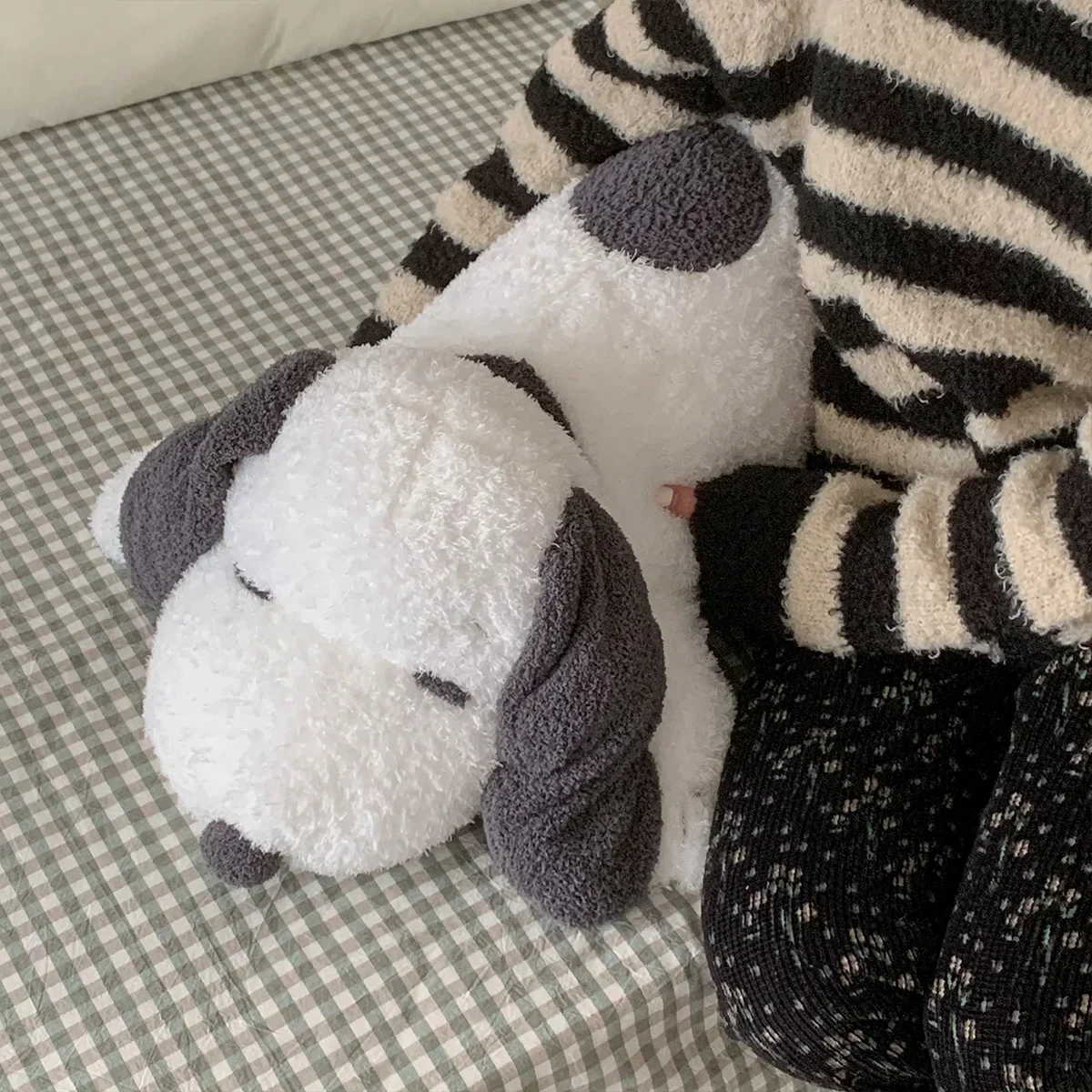 Juguete de peluche de Snoopy de gran tamaño, muñeco de peluche de Snoopy, Animal, perro blanco, almohada de juguete, sofá cama, decoración de habitación, regalos para niña