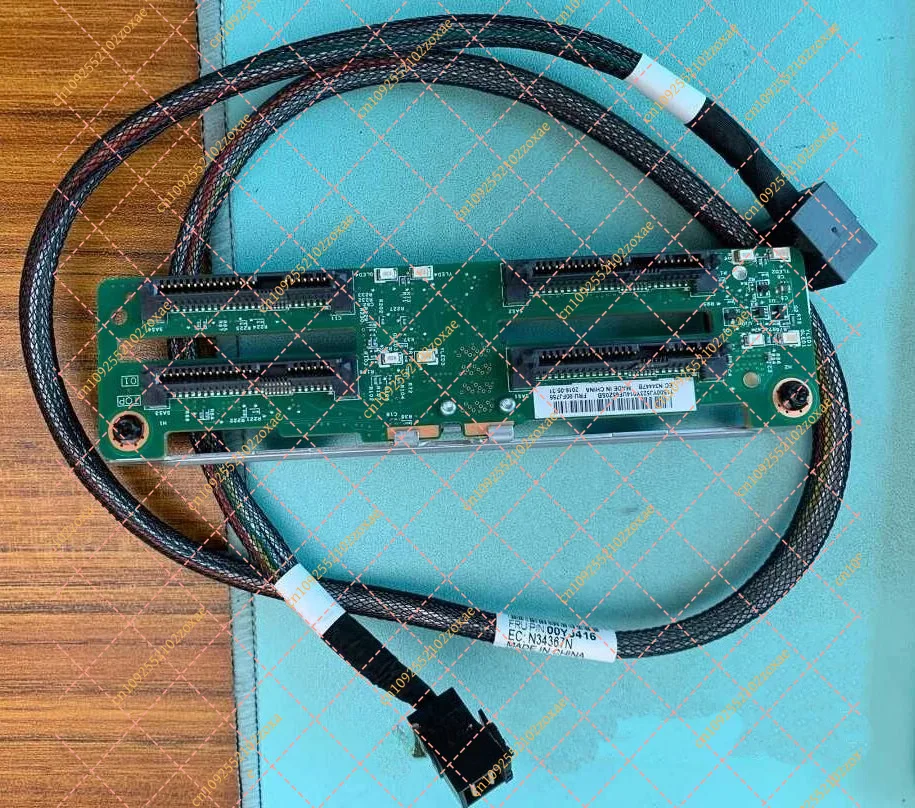4 Bay 2.5 Inch SFF HDD SSD Backplane Board 00FJ755 00KA055 with Cables for IBM x3550 M5