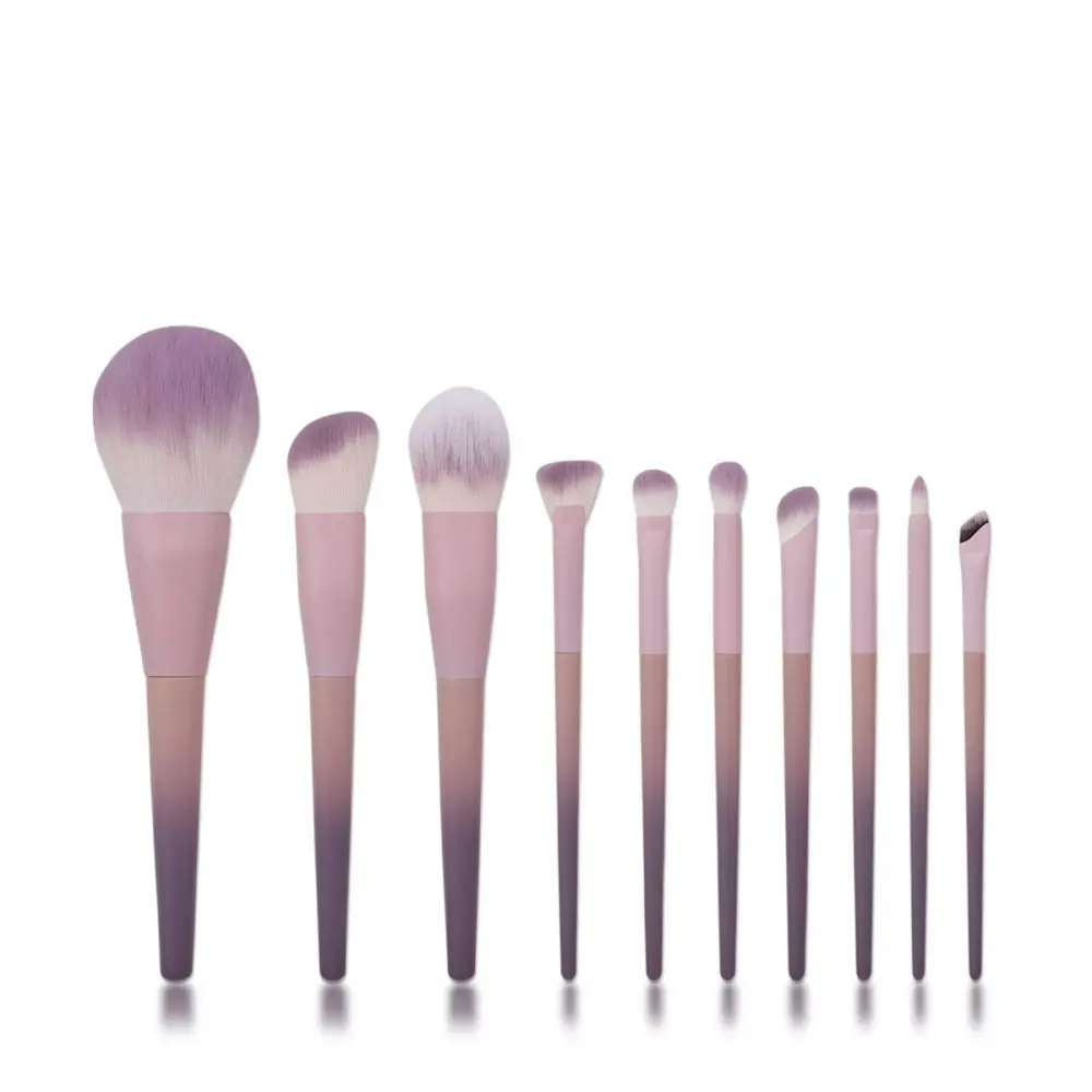 Professional Synthetic Makeup Brush Kit Starry Purple Foundation Eyeshadow Powder Blush Face Cosmetic Beauty Tool Set