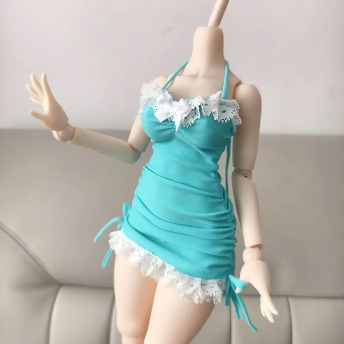 Imomodoll-女の子の人形の服,レースストラップスカート,スリムな折りたたみドレス,女の子のおもちゃ,アクセサリー,人形なし,1/4に適合