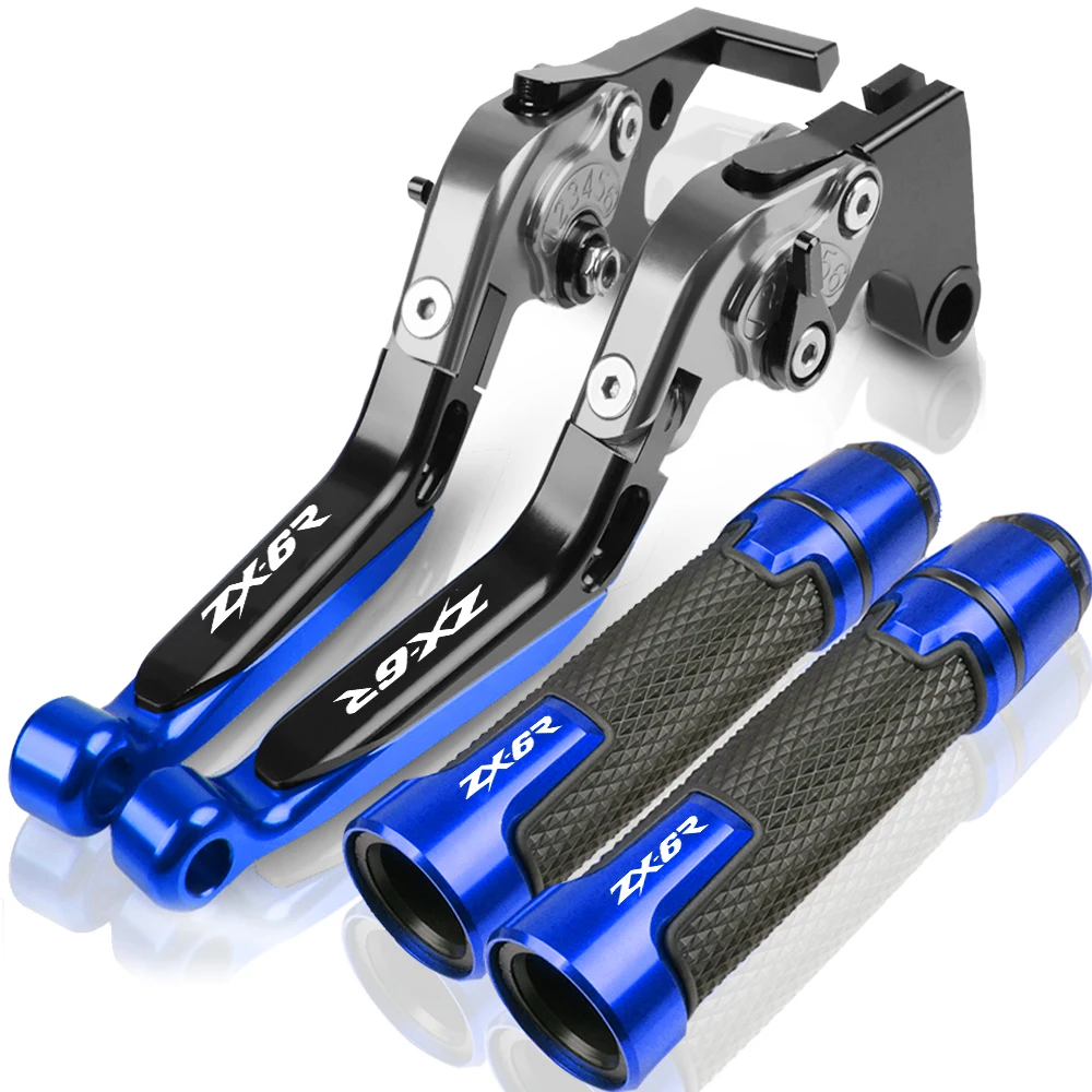 CNC Motorrad Racing Griff Griffe Bremshebel Kupplung Für KAWASAKI ZX6R 2007 2008 2009 2010 2011 2012 2013 2014 2015 2016 ZX6 R