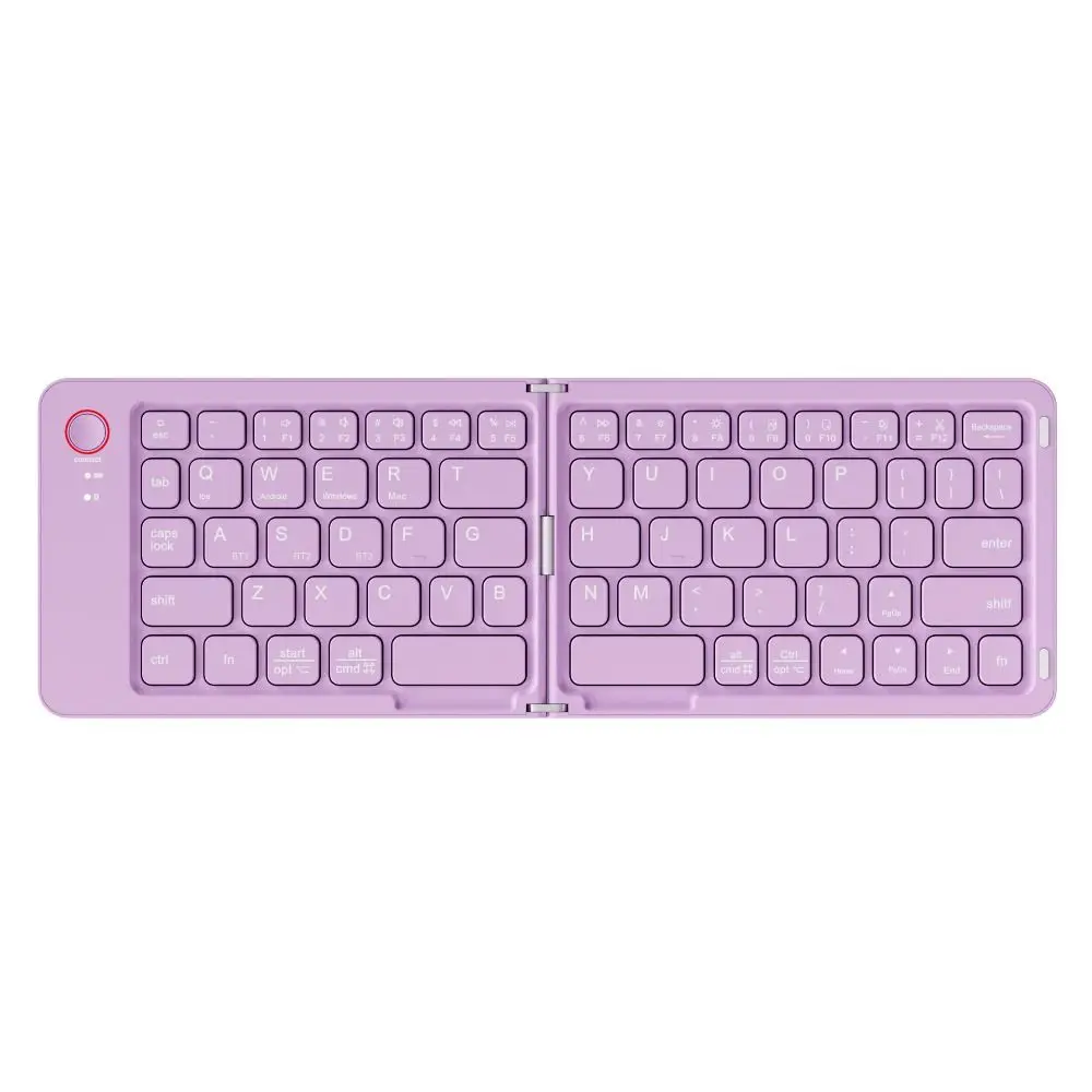 

Lightweight Bluetooth Folding Keyboard Rechargeable Comfortable Wireless Notebook Keyboard Portable Colorful