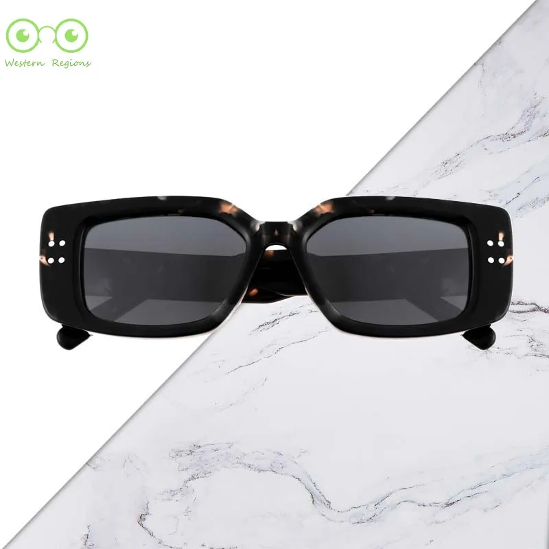 

Personalized black bean color square frame men and women sunglasses UV400S fashion versatile sunglasses women high-end sense