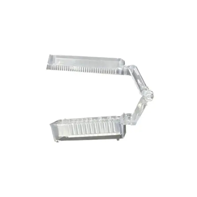 30Pcs Disposable Dental Lab Plastic Articulator Anterior Half Arch Impression Tray Dental Half-Port Plastic Mold Splitting Frame