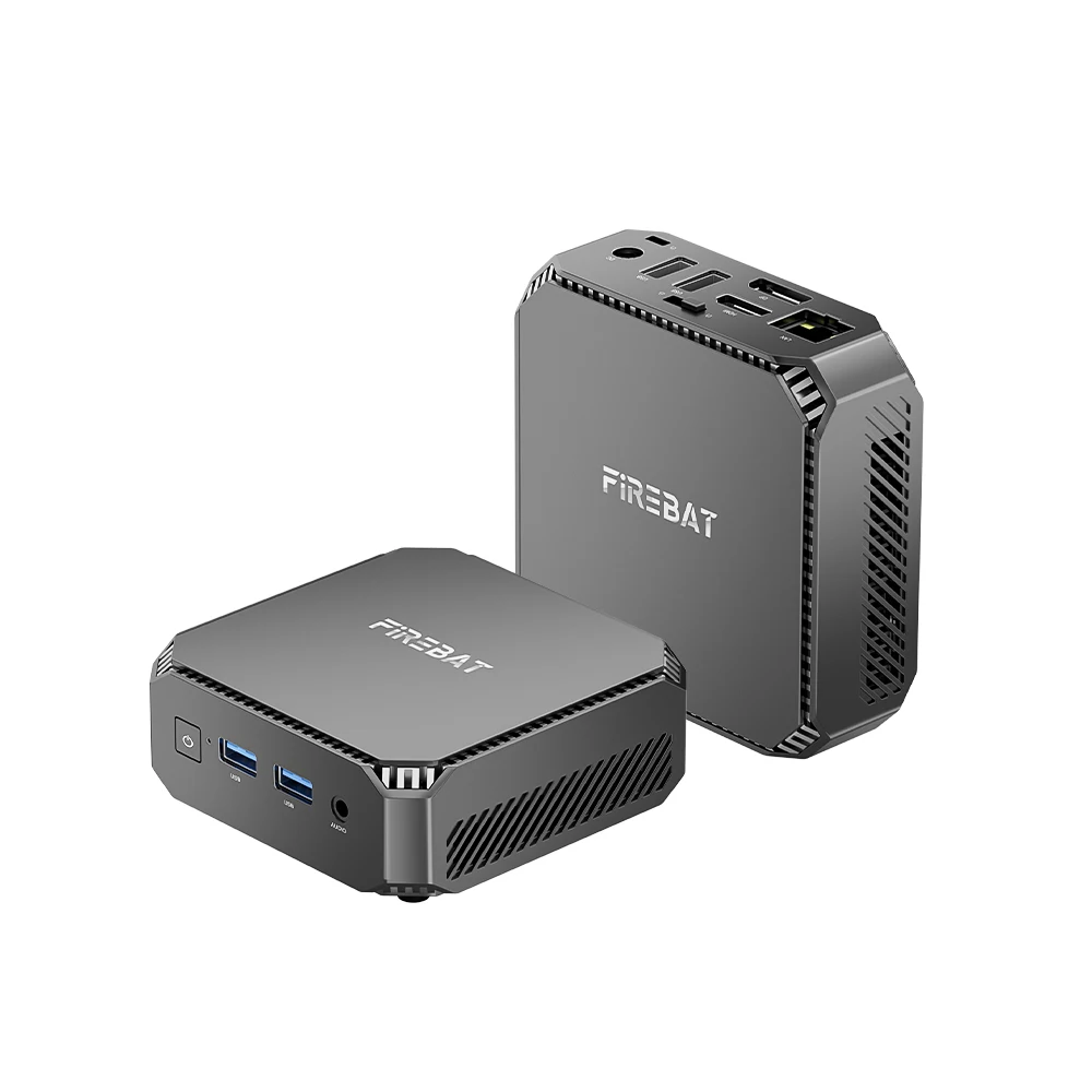 FIREBAT T2 PC Mini Gamer Intel N150, CPU Windows 11 Mini PC Gaming DDR4 RAM 16GB SSD 512GB WIFI5 BT4.2 komputer Desktop minipc