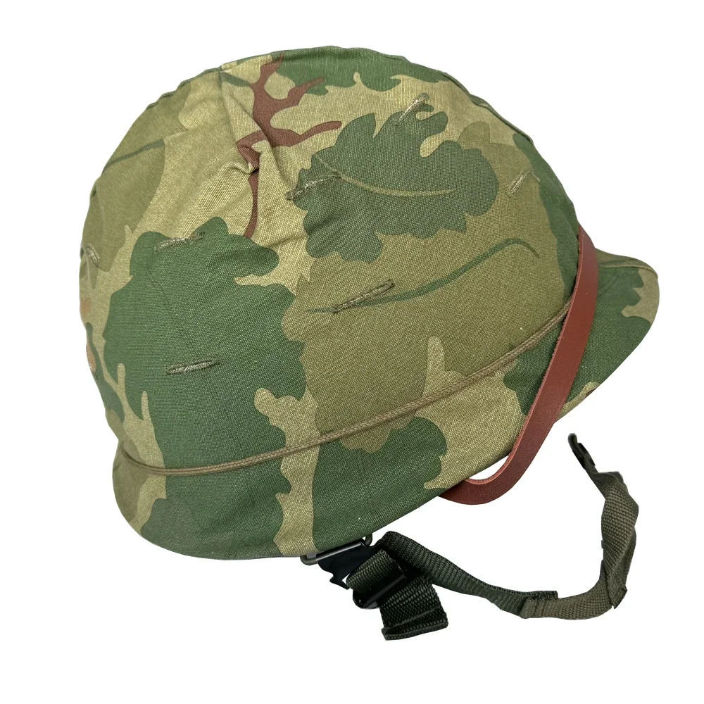 Mitchell Helmet American Soldier Vietnam Tactics Vintage Gear M1 Helmet Cover Combination Mitchell Vietnam Helmet M1