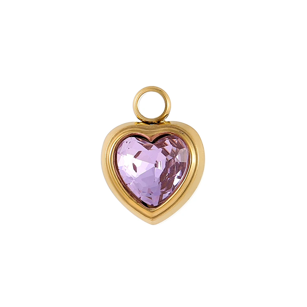 3PCS/LOT CARLIDANA Gold Plated Stainless Steel Charms, Heart Angel Round Pearl Pendants for DIY Bracelet Necklace Making view 3