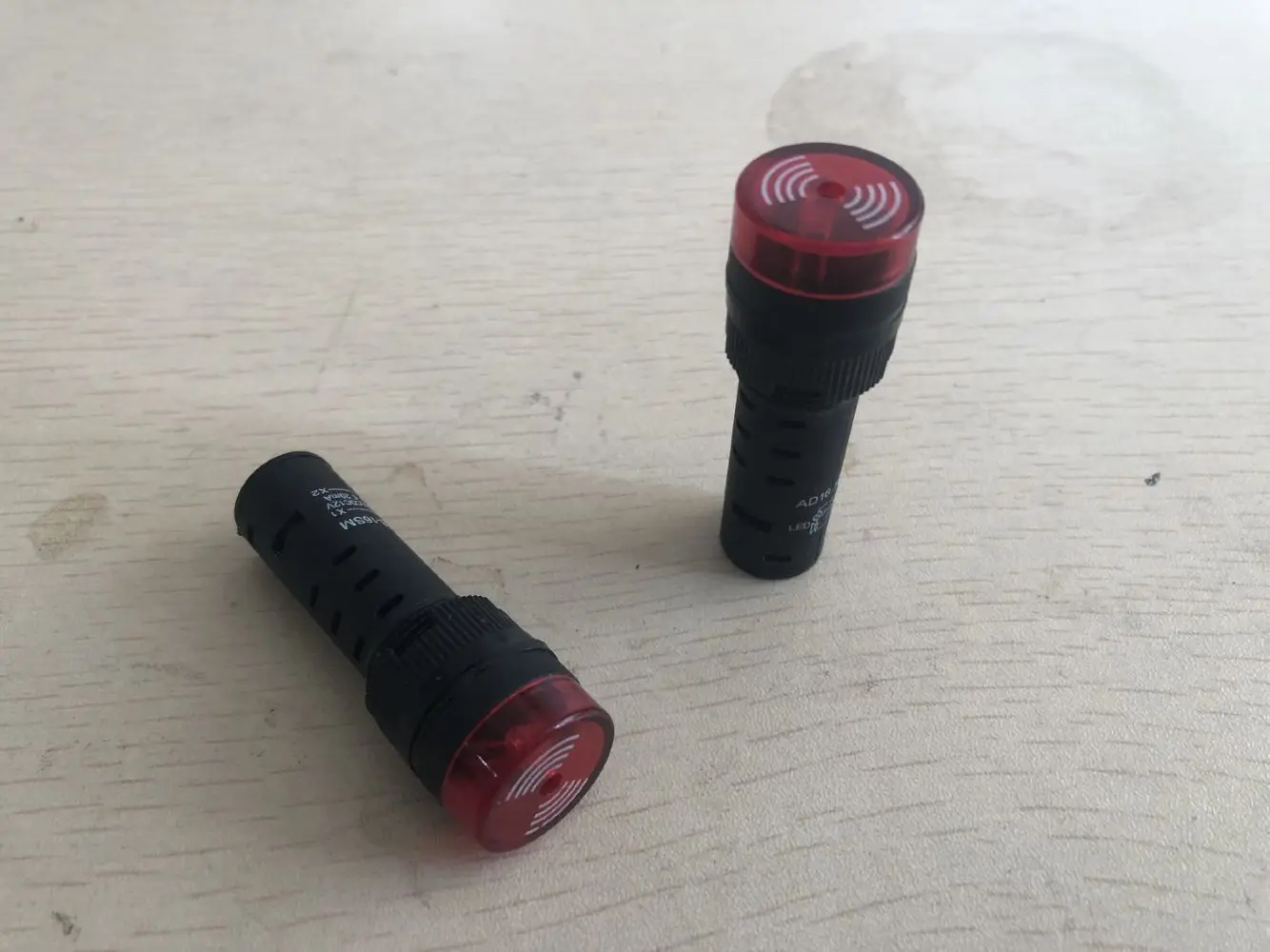 AD16-16SM 16mm Warning Buzzer Flashing Red LED Intermittent Sound Alarm Indicator 12V 24V 110V AD16-22SM