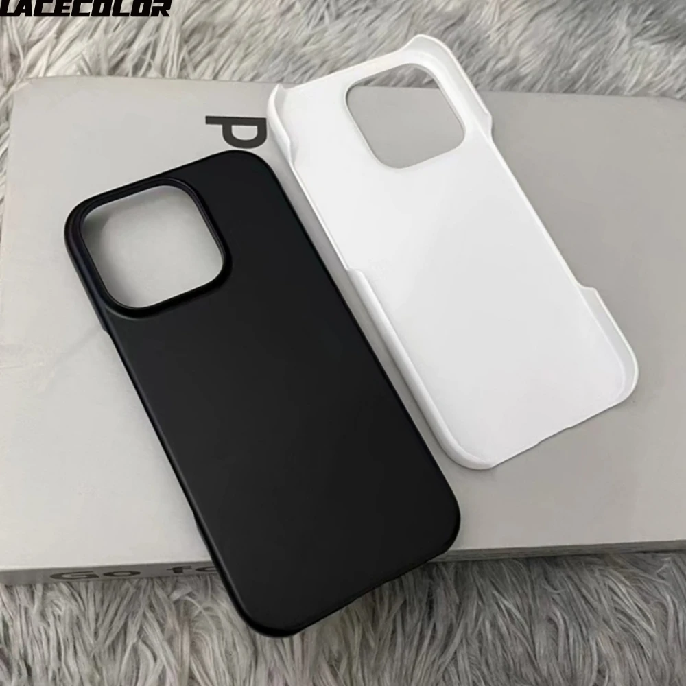 Matte Sandstone Frameless Ultra Thin Phone Case For iPhone 16 15 14 Plus 13 12 11 Pro Max XS Max 8 7 Plus Slim Soft-Touch Cover