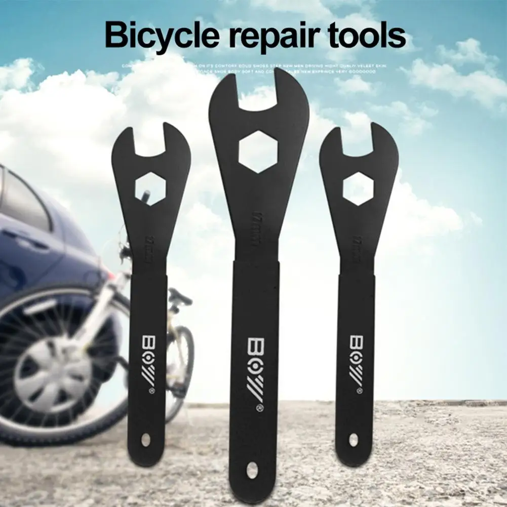 

2mm Bicycle Hub Cone Wrench 13/14/15/16/17/18/19mm Open Cone Wrench Bicycle Wheel Axle Pedal Repair Tool