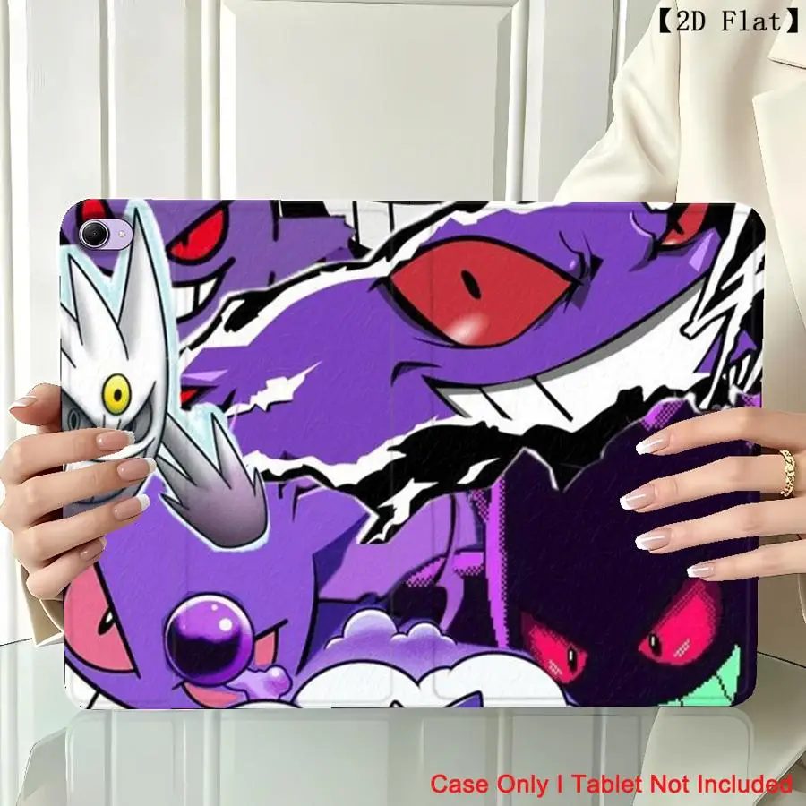 with Pencil Slot Case for Xiaomi Redmi Pad SE K Pad 8.8 9.7 12.4 Inch Pad 5 6 7 8 Pro Pad 6s Pro 7 Ultra Anime Pokemon Gengar 5