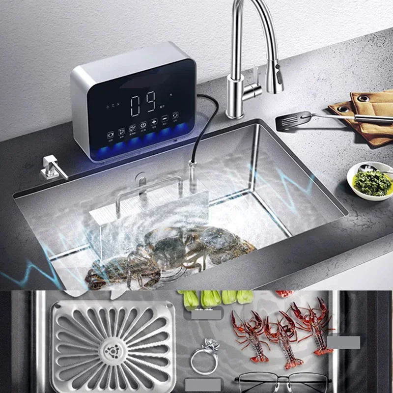อัลตราโซนิกเครื่องล้างจานในครัวเรือนขนาดเล็กอิสระอ่างล้างจานเครื่องล้างจานอัตโนมัติในครัวเรือนติดตั้งฟรี