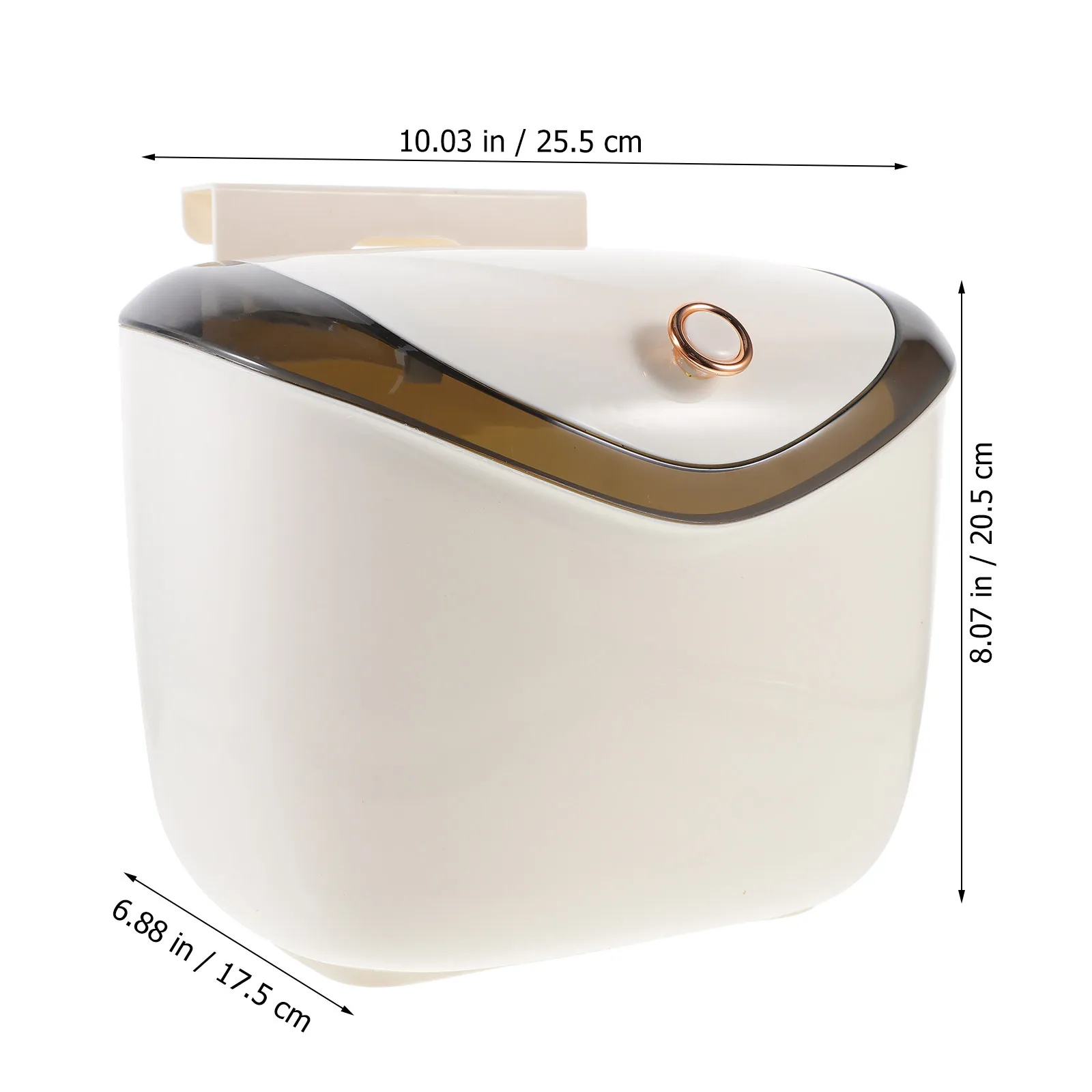 Kitchen Compost Bin Hanging Small Trash Can with Lid Multipurpose Hanging Kitchen Garbage Container Odor Control Storage Bin