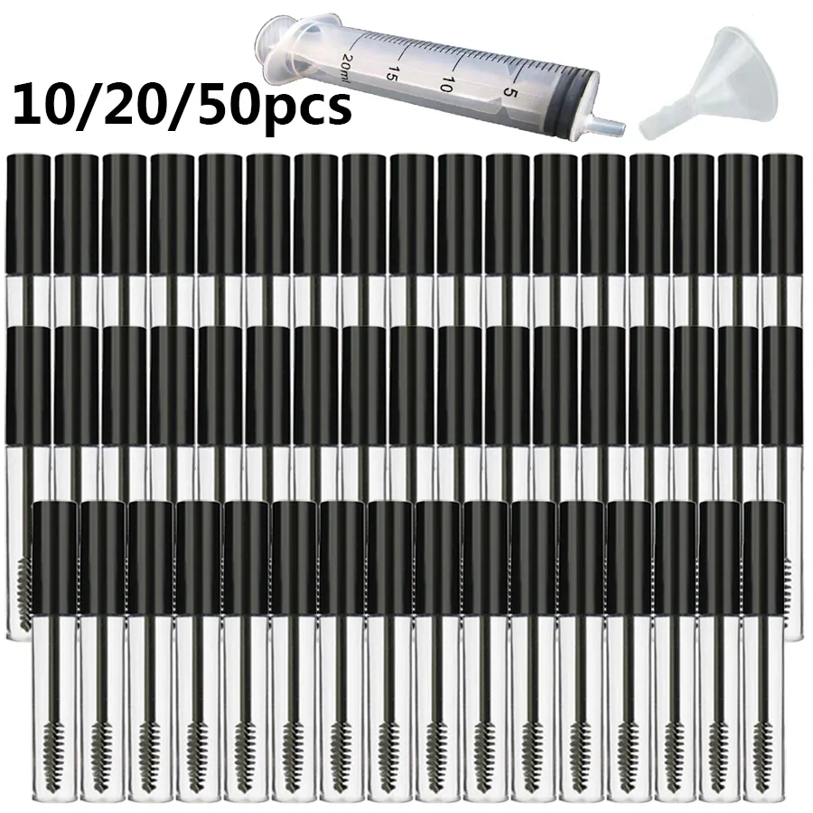 

10/20/50pcs 10ml Mascara Empty Tube and Cosmetic Container Empty Eyelash Tubes Wand Empty Mascara Travel Accessory