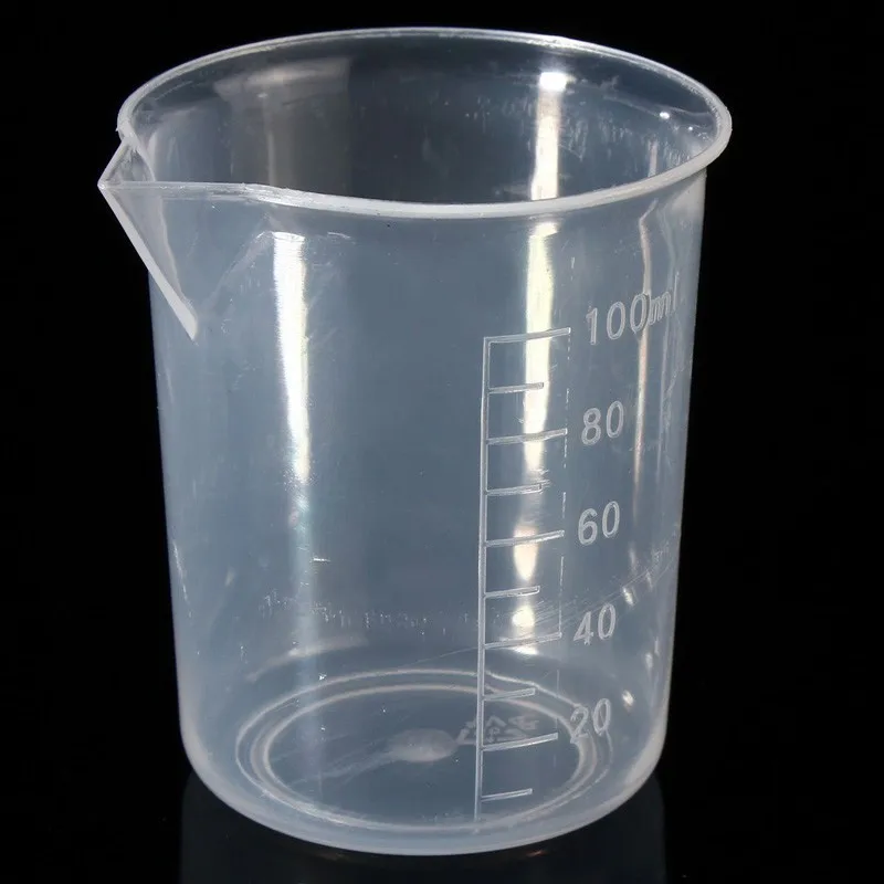 Wholesale Transparent Graduated Mug Plastic Lab Beakers Test Measuring Scale Cup Liquid Volumetric Container Kitchen Baking Tool