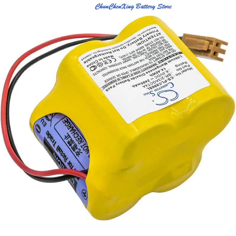 بطارية 2400 مللي أمبير في الساعة لنظام FANU CALPHA iSV CNC تضخيم BETA iSVSP وحدات تحكم روبوت CNC 6 فولت/ مللي أمبير