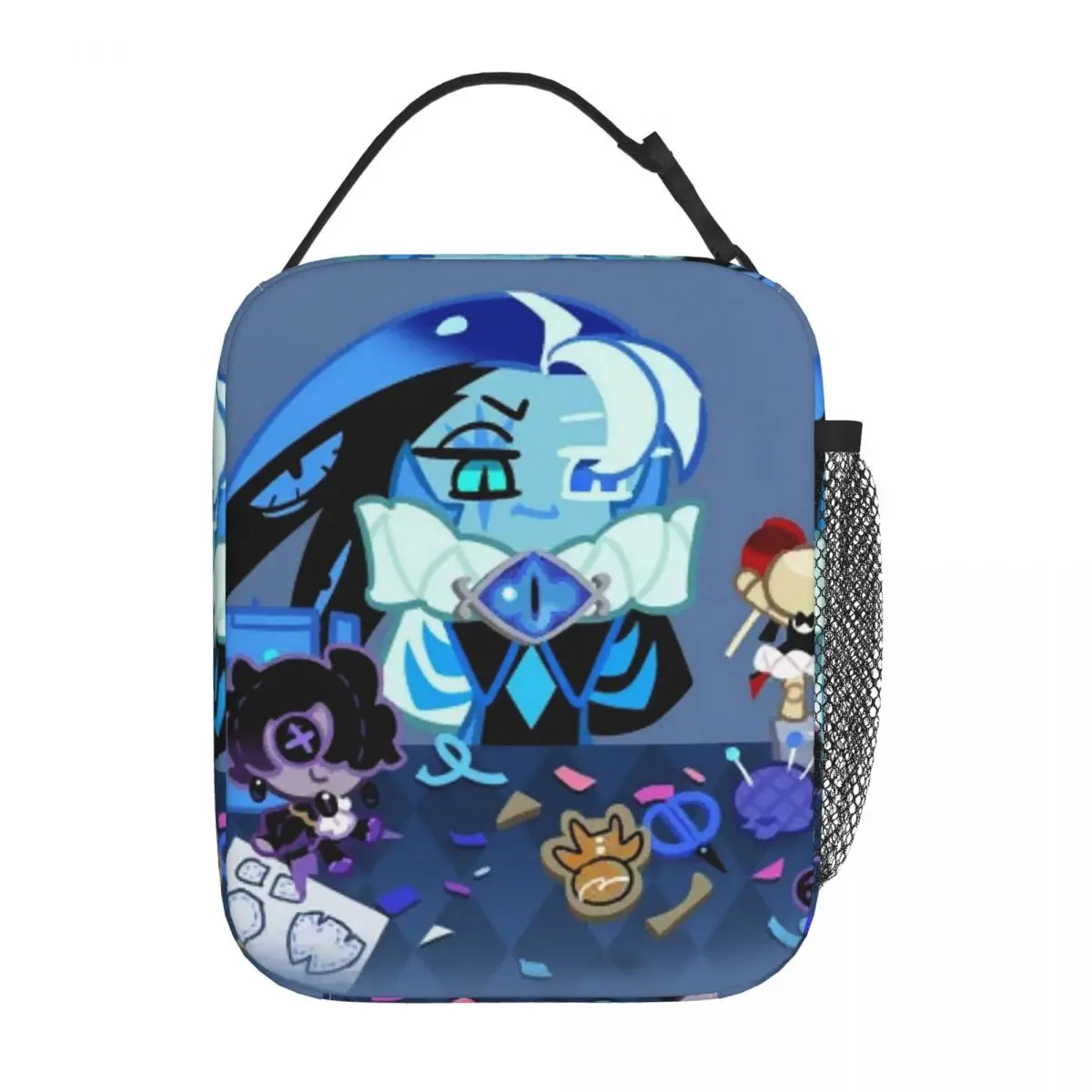 Shadow Milk Cookie Run Kingdom Game Insulated Lunch Bag for Women Kids Leakproof Food Boxes Thermal Lunch Box Tote