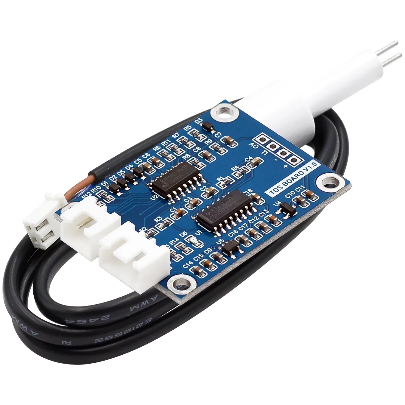 TDS Sensor Module Dissolved Solids Analog Signal Soluble Solid Water Quality Detection DS18B20 Temperature for Arduino 51/STM32