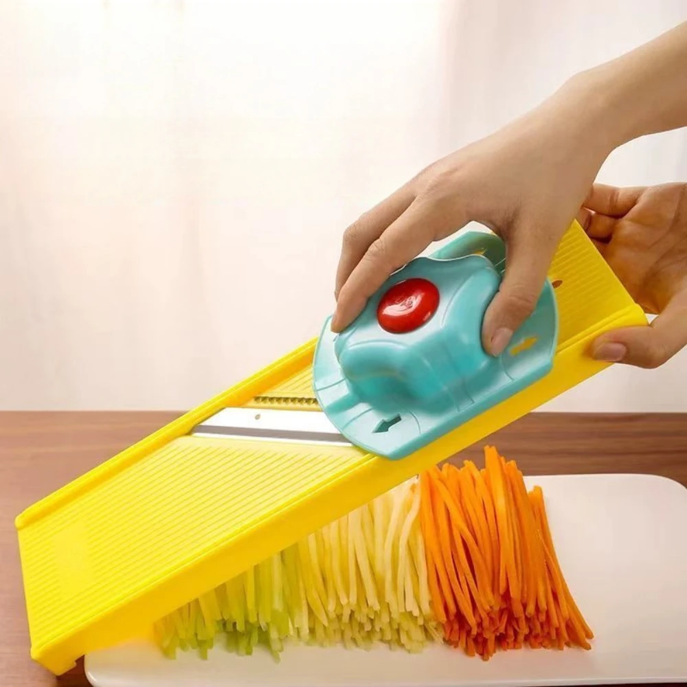 

Plastic Stainless Steel Vegetable Cutter Kitchen Shredder Thickened Shredder Vegetable Cutter Dual-purpose for Slicing Shredding