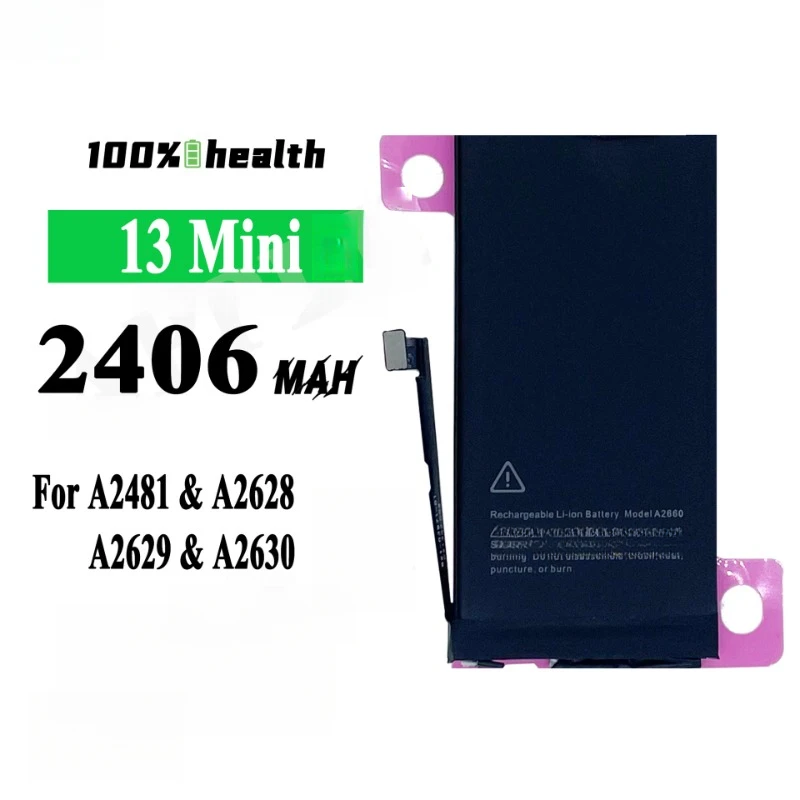 2406mAh/3227mAh/3095mAh/4352mAh New Replacement Mobile Phone Batteries For iPhone 13 Mini pro Max 13 Pro High Capacity battery