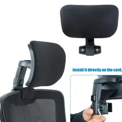 Office Chair Headrest Attachment Head Support Cushion Adjustable Height Angle Breathable Mesh Universal Chair Head Pillow