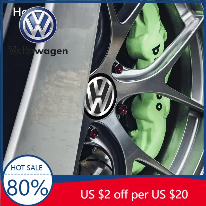 

Наклейка на центральное отверстие колесного диска для Volkswagen VW 4X, стайлинг для Volkswagen VW Golf 5 6 7 Polo Passat Tiguan CC Beetle Bora T