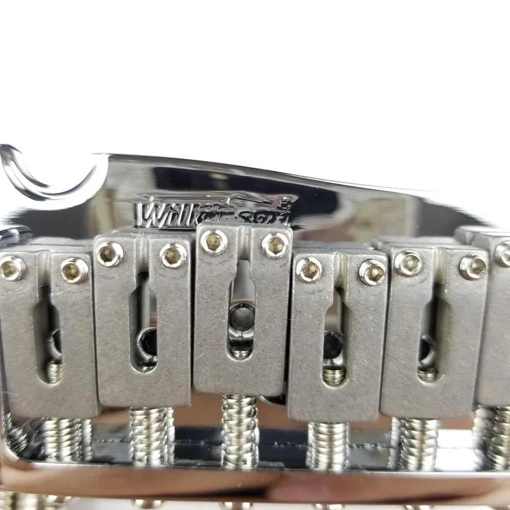 Guitar Parts WILKINSON WVP Electric guitar Tremolo System Bridge 2 Point Steel Saddle Tremolo System Chrome Silver Gold