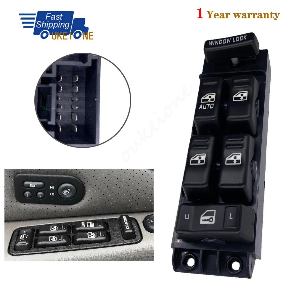 Driver Side Electric Power Window Master Switch For Chevrolet Tahoe Silverado Sierra GMC Yukon Suburban car accessories 15062650