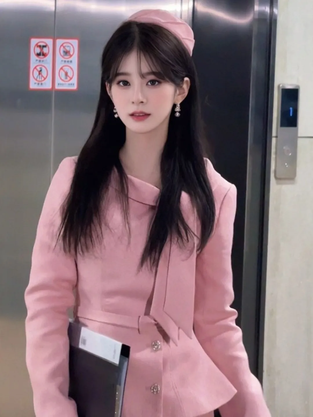 

Unique Beautiful Set Gentle Style Super Good Looking Outerwear Skirt Anti-Aging Whole Set Spring 2025 Fashion Women's Suit