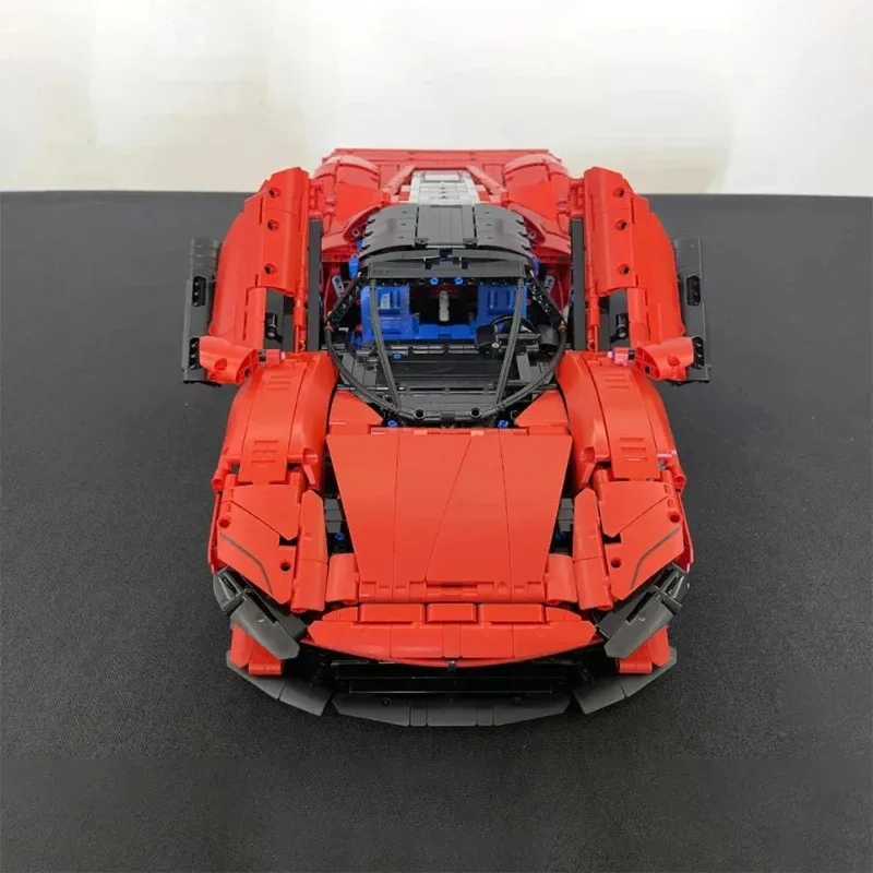 โมเดลรถสปอร์ตคลาสสิกเฟอร์รารี่ SP3 จำนวน 3778 ชิ้น รถแข่ง ตัวต่อขนาดใหญ่พิเศษ ระดับความยากสูง ของเล่นประกอบสำหรับผู้ใหญ่ ของขวัญ