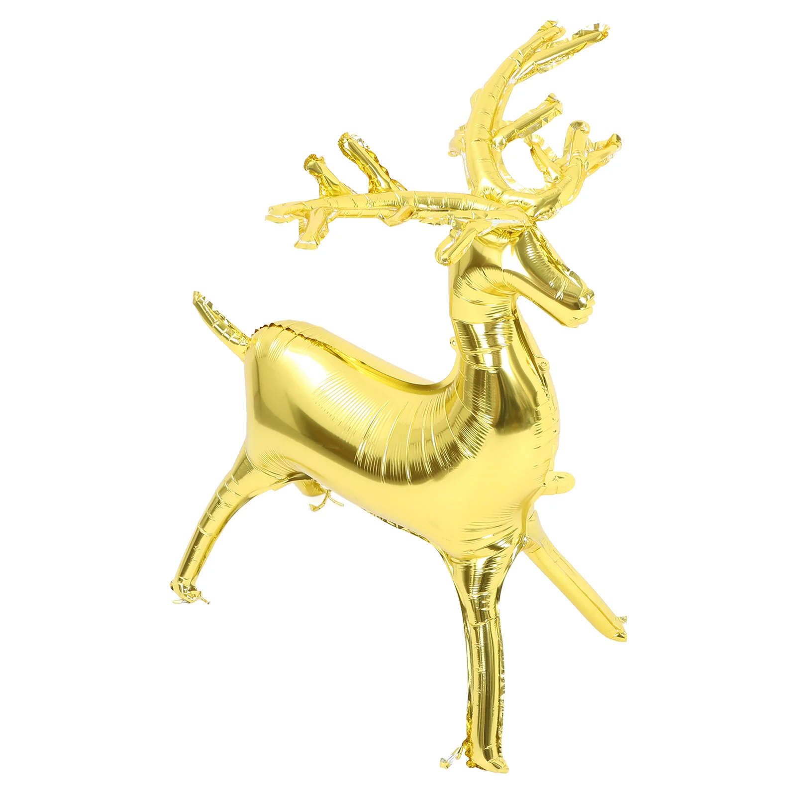

3D Reindeer Aluminum Film Large Standing Inflatable Deer Christmas Party Decoration Foil Animal Balloon Xmas Decor Elk