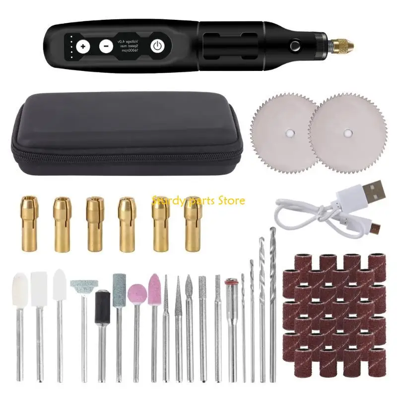 

97QC 3.7V 16000rpm Wireless Drill USB Cordless Mini Drill Rotary Tool