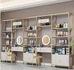 Beauty salon product display cabinet cosmetic display cabinet skin care barber shop shelf shelf shelf multi-layer display shelf