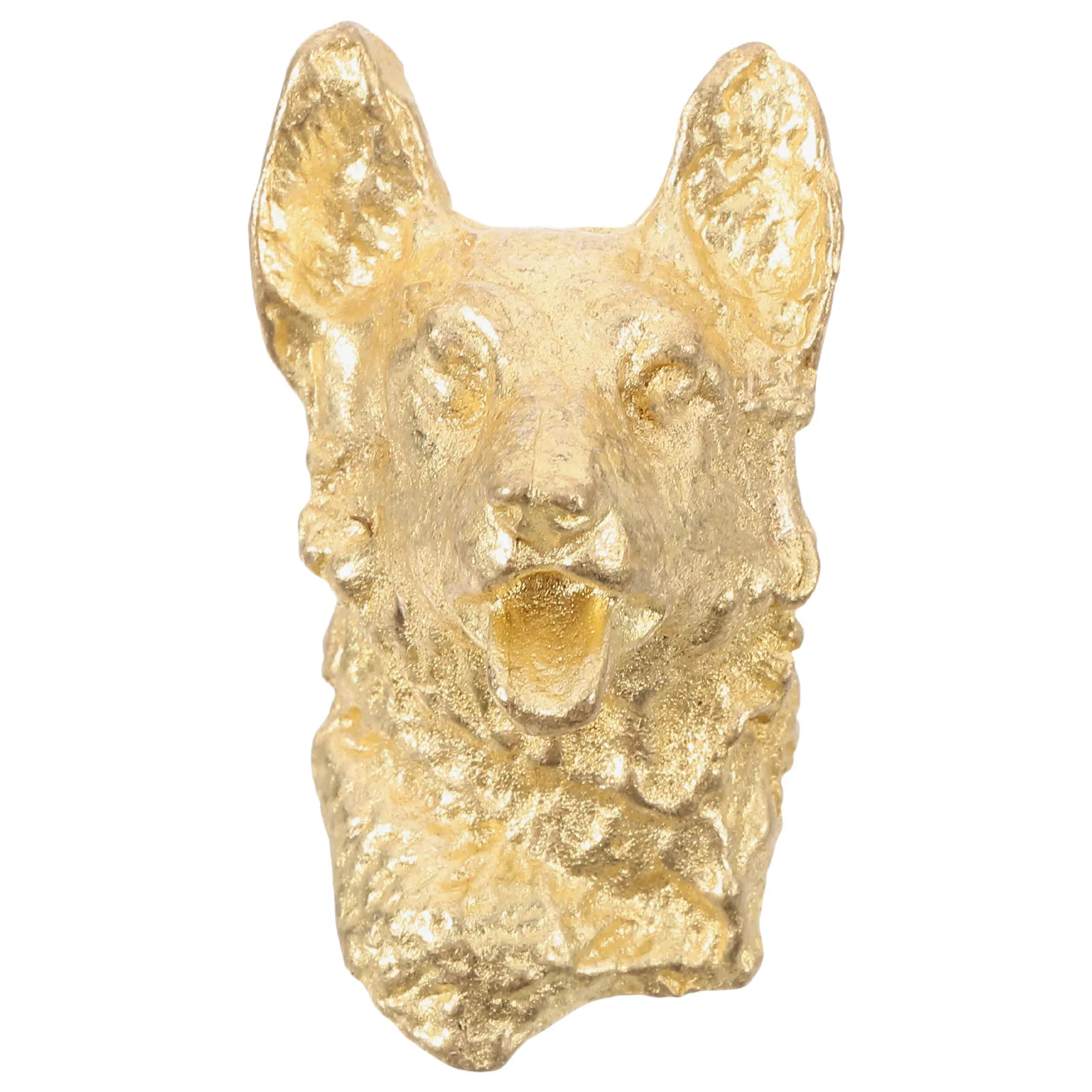 Wolf Dog Head Brass Drawer Pull Vintage Animal Shape Cabinet Handle Easy Install for Dressers Wardrobes Drawer Knobs