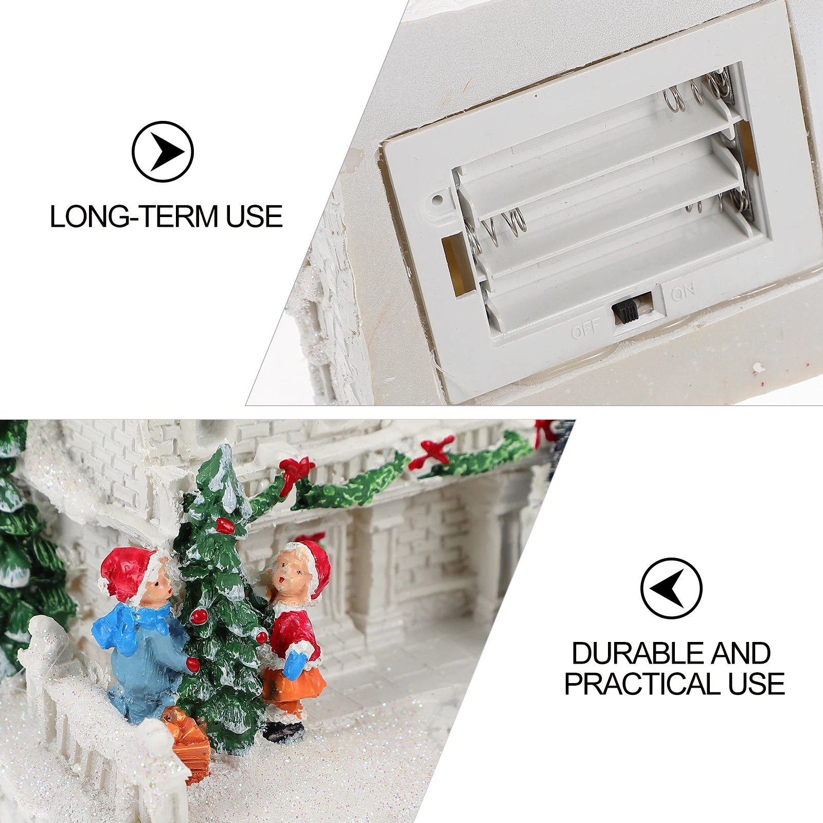 

Christmas Mini Luminous Resin Decor Desktop Ornament Xmas Party Supply Festival Gift Micro Decoration Bedroom Window