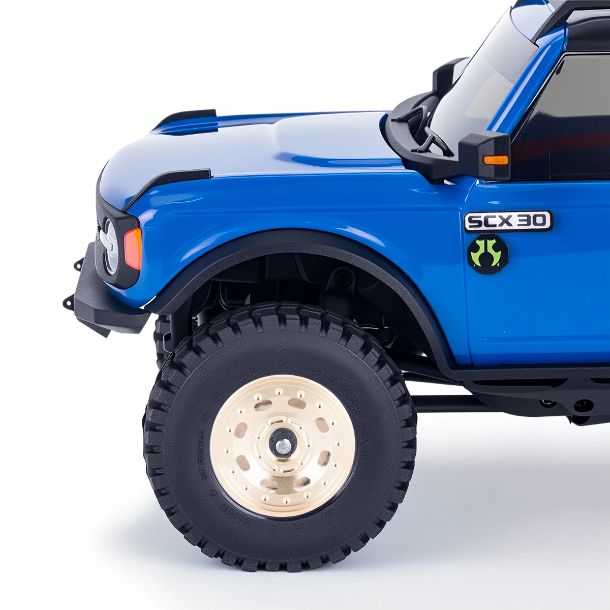 Axial SCX30 0.7인치 황동 휠 업그레이드 4개 1/30 스케일 포드 브론코 4X4 및 지프 랭글러 JLU RC 트럭용