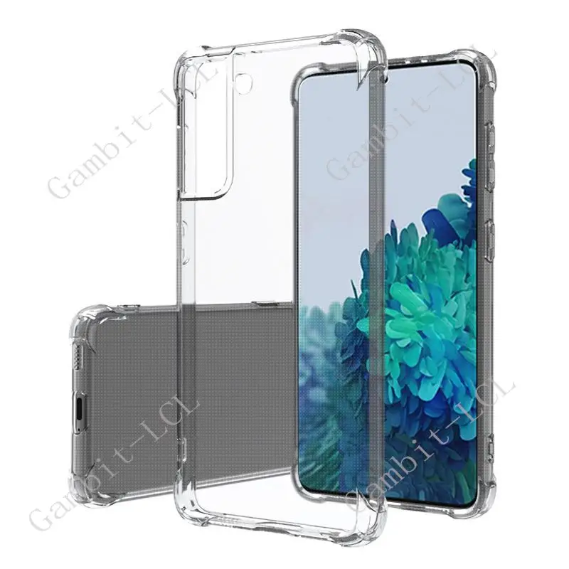 Anti-Falling Soft Case For Samsung Galaxy S22 Ultra S22 S22+ Plus S23 S20 S21 FE S10 Lite S10e Clear Transparent Protector Cover - náhled 4